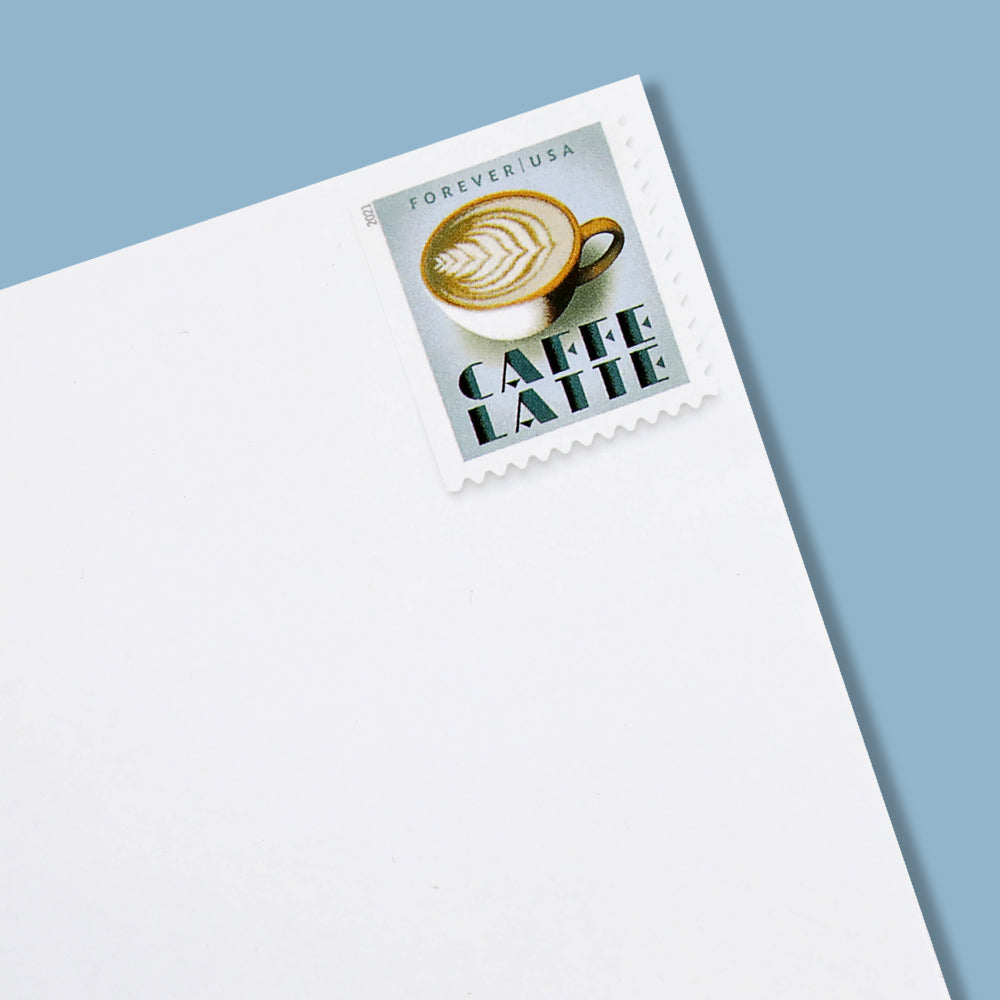Espresso Drink Series Decorative Self-Adhesive Coffee-Themed Labels for Gifting and Mail 100pcs/Pack (20pcs/Booklet)
