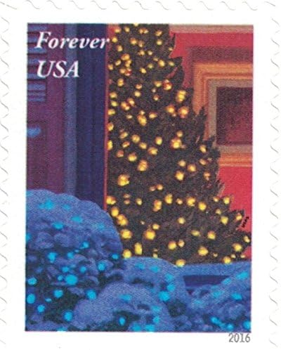 Holiday Windows Festive-Themed Self-Adhesive Label Set with Cozy Seasonal Artwork 100pcs/Pack (20pcs/Booklet)