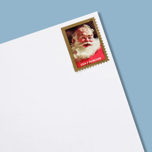 Classic Santa Sparkling Holidays Collection Self-Adhesive Vintage Holiday Labels for Cards, Gifts and Notes 100pcs/pack (20pcs/booklet)