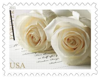 Wedding Roses Forever Label Sheet – Elegant Floral Design for Invitations, Anniversaries, Celebrations 100pcs/Pack (20pcs/Booklet)