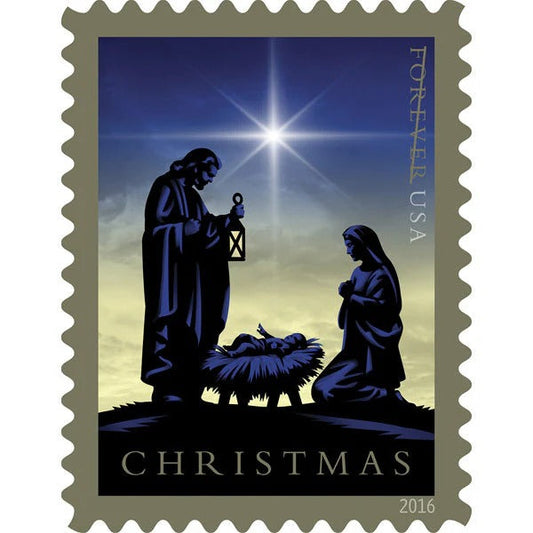 Nativity Holiday Collection – Holy Family Christmas Theme for Seasonal Mailings 100pcs/Pack (20pcs/Booklet)