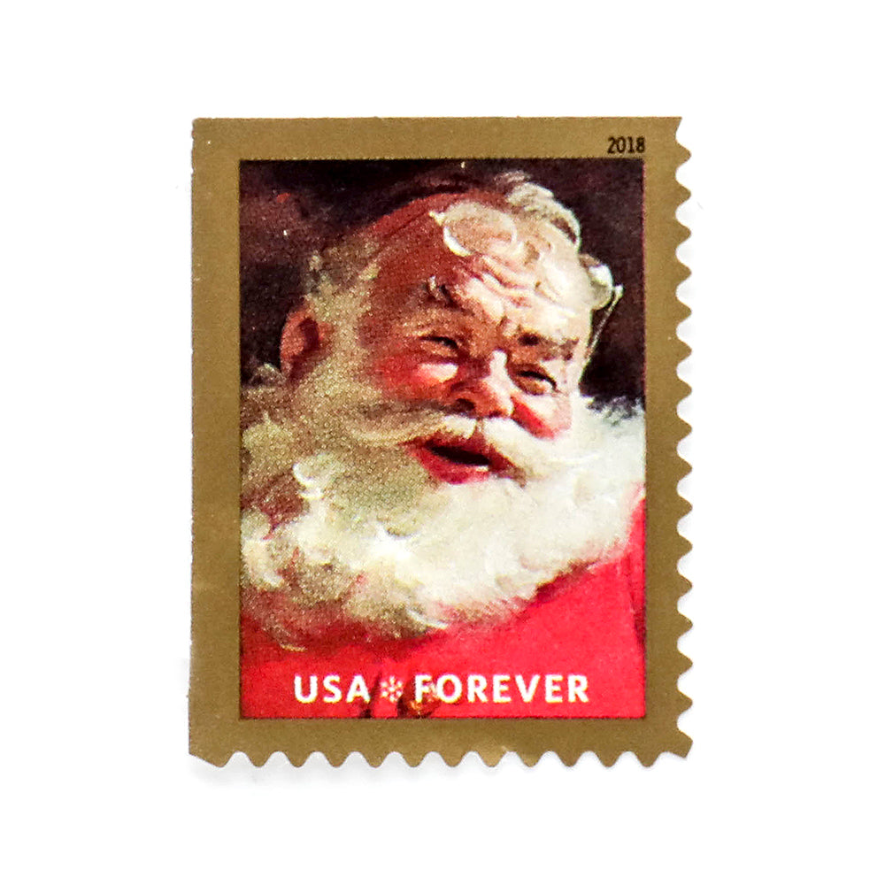 Classic Santa Sparkling Holidays Collection Self-Adhesive Vintage Holiday Labels for Cards, Gifts and Notes 100pcs/pack (20pcs/booklet)