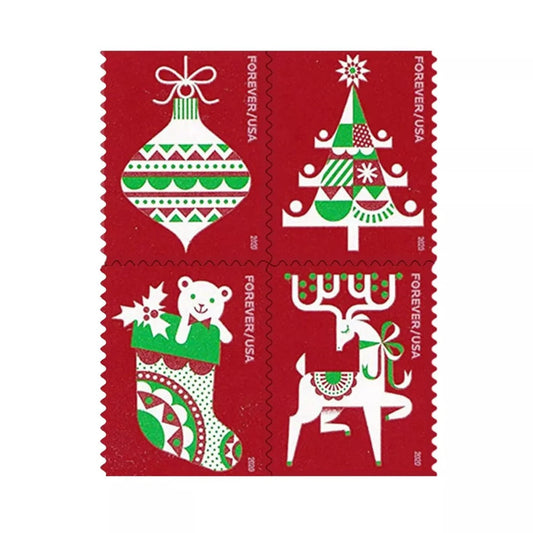 Holiday Delights Festive Label Collection for Christmas Wedding and Seasonal Celebrations 100pcs/Pack (20pcs/Booklet)