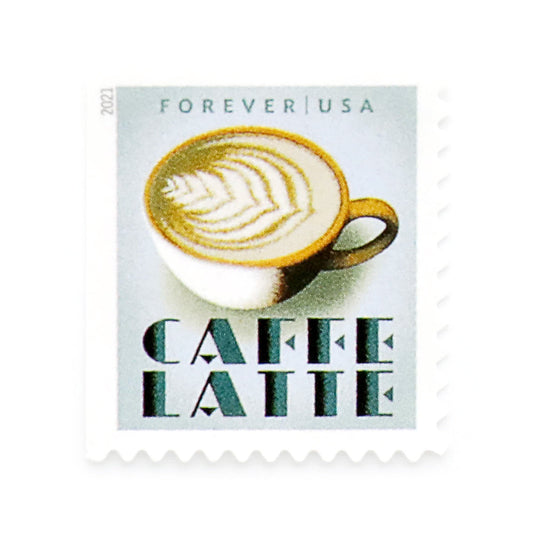 Espresso Drink Series Decorative Self-Adhesive Coffee-Themed Labels for Gifting and Mail 100pcs/Pack (20pcs/Booklet)