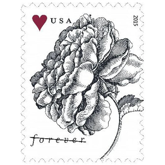 Vintage Rose Collection – Elegant Floral Design for Timeless Correspondence 100pcs/Pack (20pcs/Booklet)