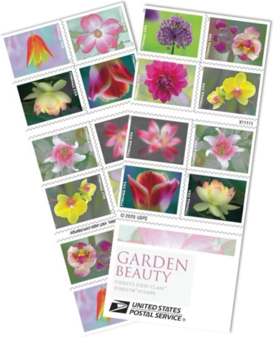 Garden Beauty Forever Floral Labels – Self-Adhesive Designs for Weddings, Parties & Everyday Mail