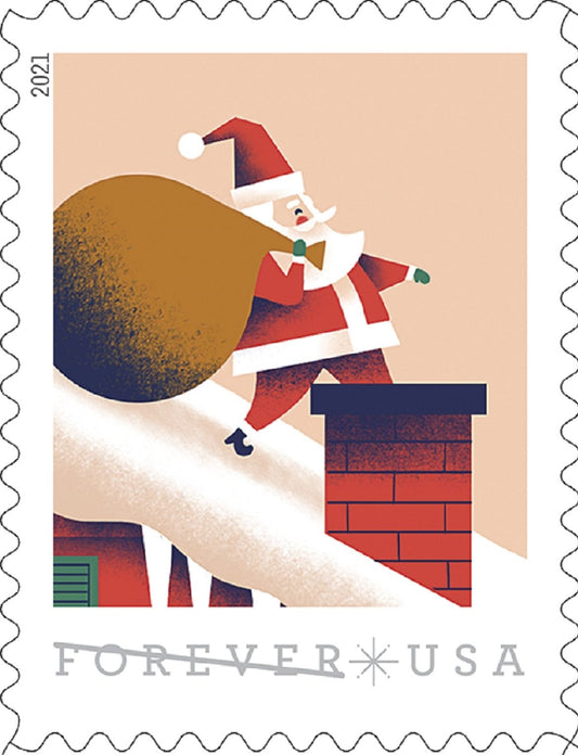 A Visit from St. Nick Forever Collection – Classic Holiday Artwork for Seasonal Greetings 100pcs/Pack (20pcs/Booklet)