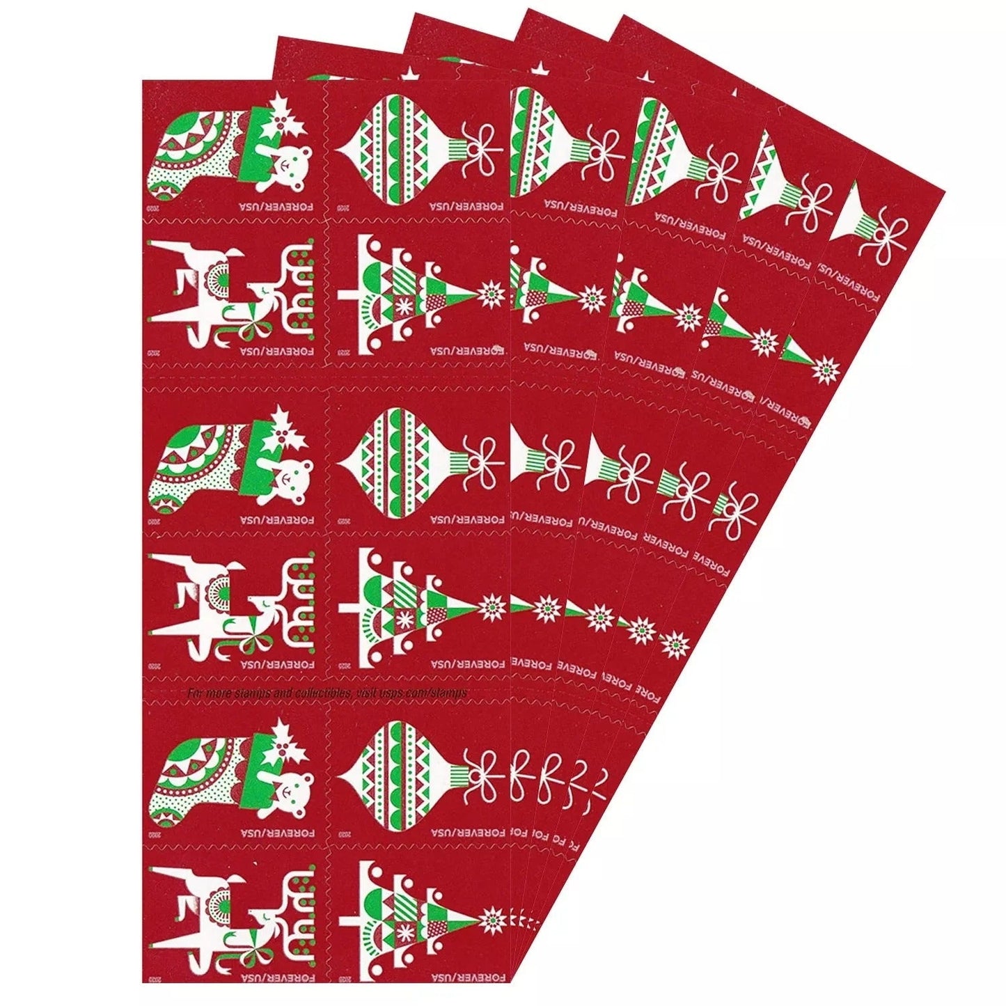 Holiday Delights Festive Label Collection for Christmas Wedding and Seasonal Celebrations 100pcs/Pack (20pcs/Booklet)