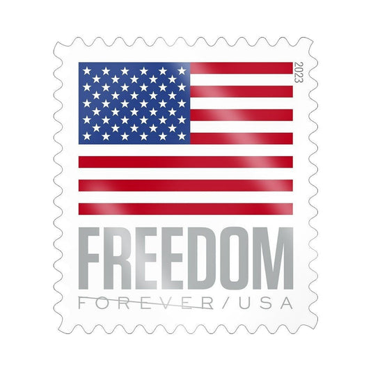 U.S. Flag 2023 Forever Collection – Patriotic Design for First-Class Mail 100pcs/Pack (20pcs/Booklet)