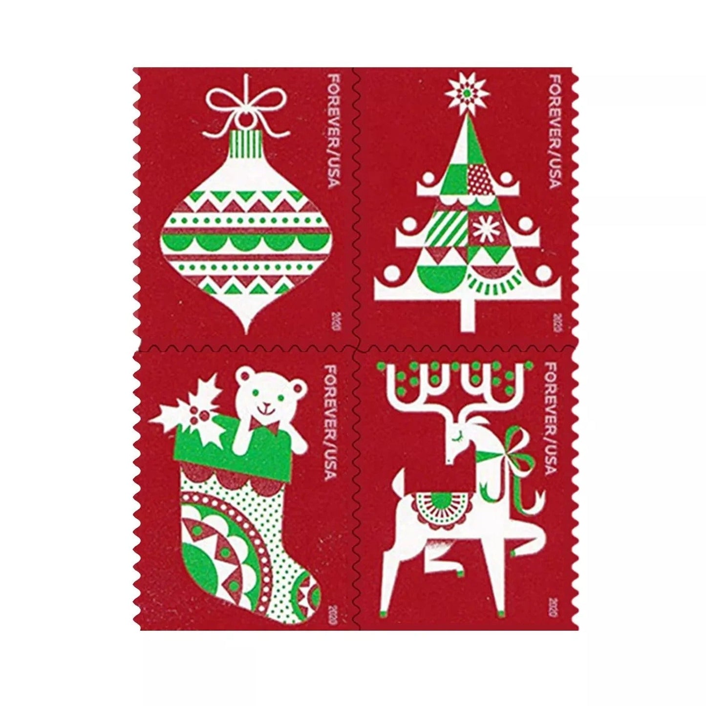 Holiday Delights Festive Label Collection for Christmas Wedding and Seasonal Celebrations 100pcs/Pack (20pcs/Booklet)